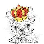 Cute Dog in an Unusual Hat . Vector Illustration.-Vitaly Grin-Art Print