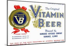 Vitamin Beer-null-Mounted Art Print