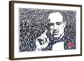 Vito Corleone-Cristian Mielu-Framed Art Print