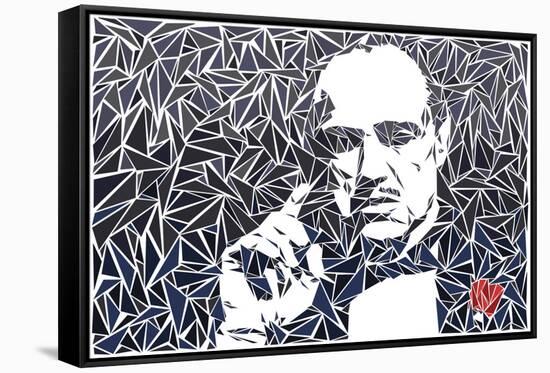 Vito Corleone-Cristian Mielu-Framed Stretched Canvas