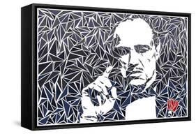 Vito Corleone-Cristian Mielu-Framed Stretched Canvas