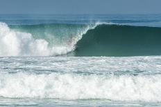 Surfing inside the Barrel in Barra Da Tijuca Beach, Rio De Janeiro, Brazil-Vitor Marigo-Mounted Photographic Print