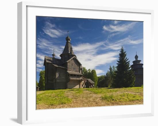 Vitoslavitsky Museum of Wooden Architecture, Novgorod Oblast, Veliky Novgorod, Russia-Walter Bibikow-Framed Photographic Print