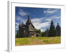 Vitoslavitsky Museum of Wooden Architecture, Novgorod Oblast, Veliky Novgorod, Russia-Walter Bibikow-Framed Photographic Print