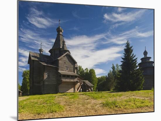 Vitoslavitsky Museum of Wooden Architecture, Novgorod Oblast, Veliky Novgorod, Russia-Walter Bibikow-Mounted Photographic Print