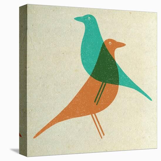 Vitra Eames House Birds II-Anita Nilsson-Stretched Canvas