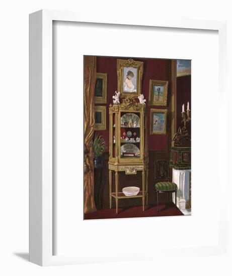 Vitrine Display Cabinet-null-Framed Art Print