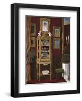 Vitrine Display Cabinet-null-Framed Art Print