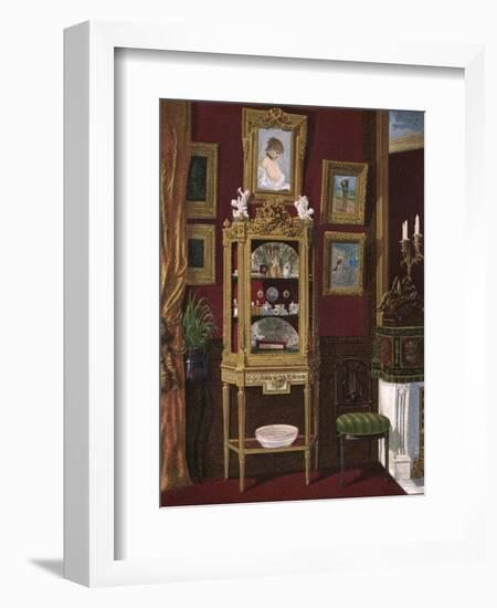 Vitrine Display Cabinet-null-Framed Art Print