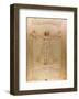 Vitruvian Man, c.1492-Leonardo da Vinci-Framed Art Print