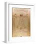 Vitruvian Man, c.1492-Leonardo da Vinci-Framed Art Print