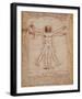 Vitruvian Man, c.1492-Leonardo da Vinci-Framed Art Print