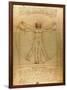 Vitruvian Man, c.1492-Leonardo da Vinci-Framed Art Print