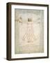 Vitruvian Man, c.1492-Leonardo da Vinci-Framed Premium Giclee Print