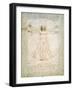 Vitruvian Man, c.1492-Leonardo da Vinci-Framed Premium Giclee Print