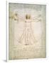 Vitruvian Man, c.1492-Leonardo da Vinci-Framed Giclee Print