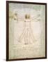 Vitruvian Man, c.1492-Leonardo da Vinci-Framed Giclee Print