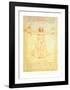 Vitruvian Man-Leonardo da Vinci-Framed Art Print