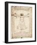 Vitruvian Man-Leonardo da Vinci-Framed Art Print