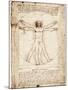 Vitruvian Man-Leonardo da Vinci-Mounted Art Print