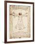 Vitruvian Man-Leonardo da Vinci-Framed Art Print