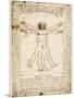 Vitruvian Man-Leonardo da Vinci-Mounted Art Print