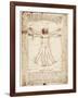 Vitruvian Man-Leonardo da Vinci-Framed Art Print