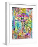 Vitruvian Man-Dean Russo- Exclusive-Framed Giclee Print