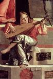Minstrel Angel Playing a Lute, Detail from the Presentation of Jesus in the Temple, 1510 (Detail)-Vittore Carpaccio-Giclee Print