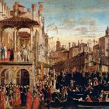 The Miracle of the Relic of the True Cross on the Rialto Bridge, 1494-Vittore Carpaccio-Giclee Print