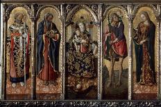 Madonna and Child with Saints (Polyptych, Five Separate Panel), C1480-Vittore Crivelli-Giclee Print