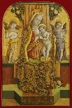 The Madonna and Child Enthroned with Music-Making Angels-Vittore Crivelli-Framed Giclee Print