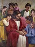 Christ and the Children of All Races-Vittorio Bianchini-Giclee Print
