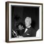 Vittorio De Sica Watching a Cup-null-Framed Photographic Print
