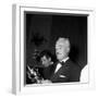 Vittorio De Sica Watching a Cup-null-Framed Photographic Print