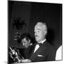 Vittorio De Sica Watching a Cup-null-Mounted Photographic Print