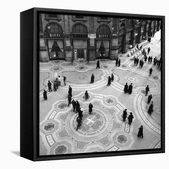 Vittorio Emanuele II Gallery, Milan 1950s-Mario de Biasi-Framed Stretched Canvas