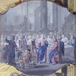 Apollo Crowning Painting, 1761-Vittorio Maria Bigari-Framed Stretched Canvas