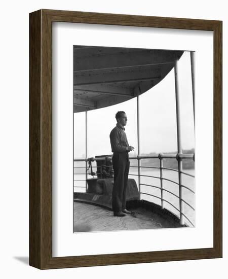 Vittorio Vidali During a Trip Near Moscow, Soviet Union, 1930-Tina Modotti-Framed Photographic Print