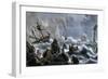 Vitus Bering's Russian Expedition Ships Wrecked Upon the Aleutian Isles, c.1741-null-Framed Giclee Print