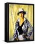Viv in Blue Stripe, 1914-Robert Cozad Henri-Framed Stretched Canvas