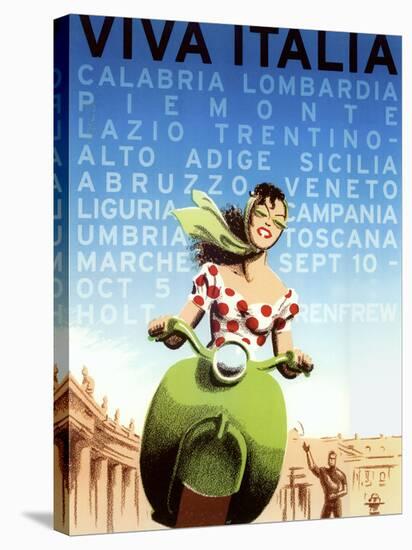 Viva Italia-Vintage Apple Collection-Stretched Canvas