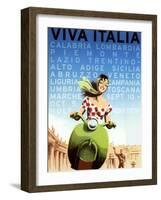 Viva Italia-Vintage Apple Collection-Framed Art Print