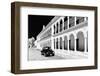 ¡Viva Mexico! B&W Collection - Black VW Beetle Car in Campeche III-Philippe Hugonnard-Framed Photographic Print