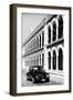 ¡Viva Mexico! B&W Collection - Black VW Beetle Car in Campeche IV-Philippe Hugonnard-Framed Photographic Print