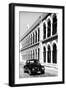 ¡Viva Mexico! B&W Collection - Black VW Beetle Car in Campeche IV-Philippe Hugonnard-Framed Photographic Print