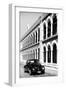 ¡Viva Mexico! B&W Collection - Black VW Beetle Car in Campeche IV-Philippe Hugonnard-Framed Photographic Print