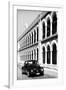 ¡Viva Mexico! B&W Collection - Black VW Beetle Car in Campeche IV-Philippe Hugonnard-Framed Photographic Print