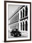 ¡Viva Mexico! B&W Collection - Black VW Beetle Car in Campeche IV-Philippe Hugonnard-Framed Photographic Print