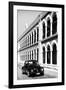 ¡Viva Mexico! B&W Collection - Black VW Beetle Car in Campeche IV-Philippe Hugonnard-Framed Photographic Print